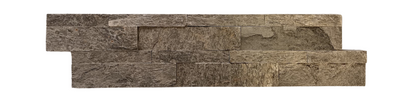 Cladding - Natural Stone Wall Graphite Grey Slate Cladding, 8 Unique Tiles, 600x150mm (Box of 8, 0.72SQM)