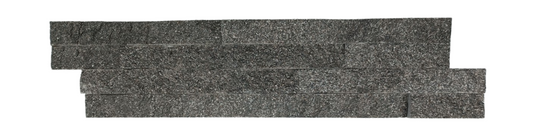 Cladding - Natural Stone Wall Misty Grey Quartzite Slate Cladding, 8 Unique Tiles, 600x150mm (Box of 8, 0.72SQM)