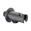 Wall Bracket for Handshower - Includes Outlet, Round Brushed Gun Metal Finish