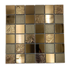 Mosaic Pool - Glass, Square, Midas Gold, 300x300 - 48mm