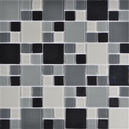 Mosaic Glass - Gloss, Square, Caspian, 300x300 - 48mm