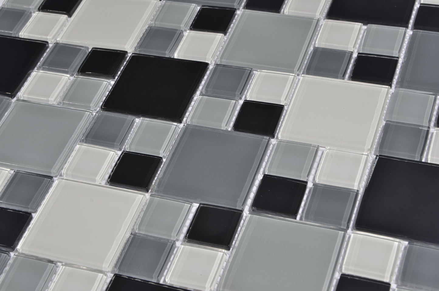 Mosaic Glass - Gloss, Square, Caspian, 300x300 - 48mm