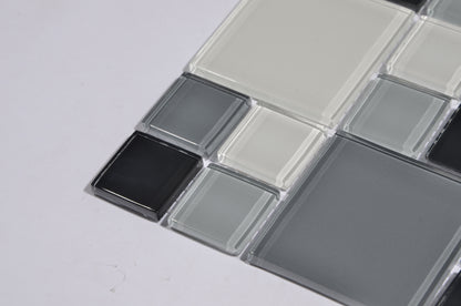 Mosaic Glass - Gloss, Square, Caspian, 300x300 - 48mm