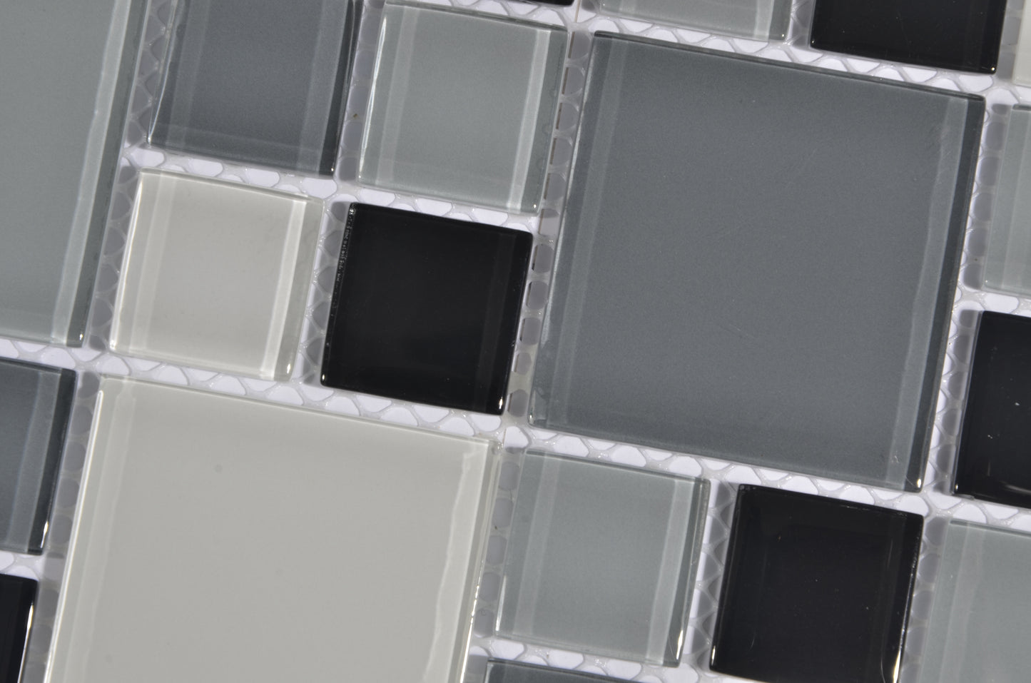 Mosaic Glass - Gloss, Square, Caspian, 300x300 - 48mm