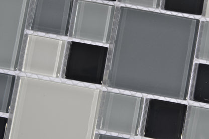 Mosaic Glass - Gloss, Square, Caspian, 300x300 - 48mm