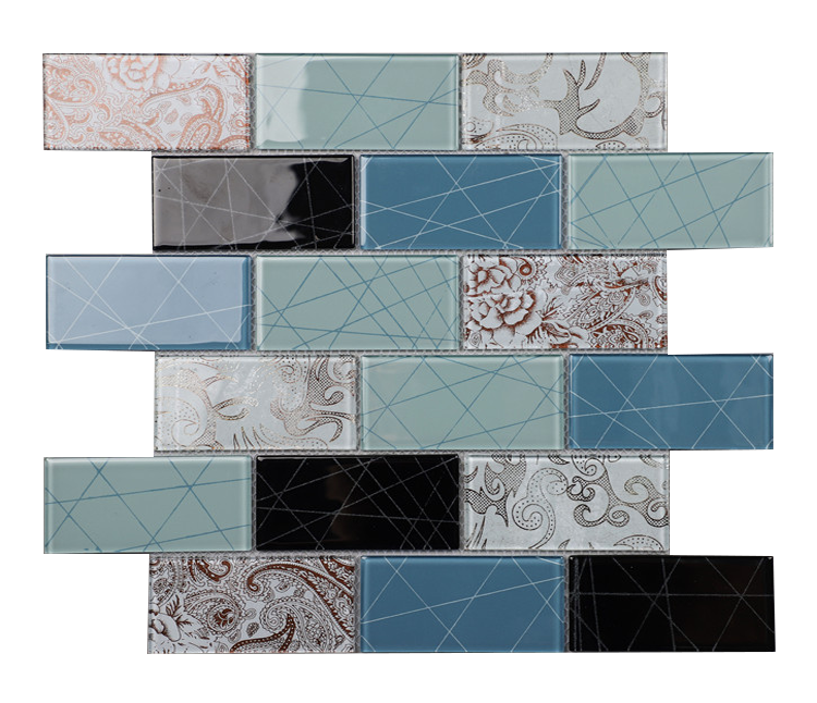 Mosaic Glass - Metro, Neptune Brick, 300x300