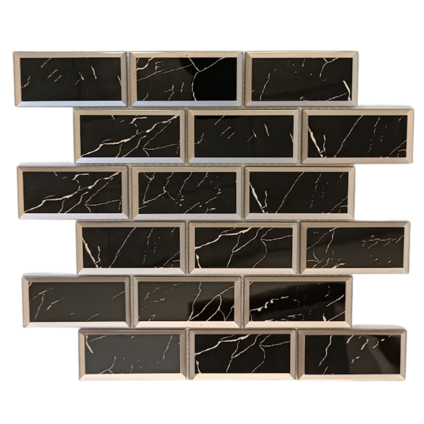 Mosaic Glass - Metro, Obsidian, 300x300