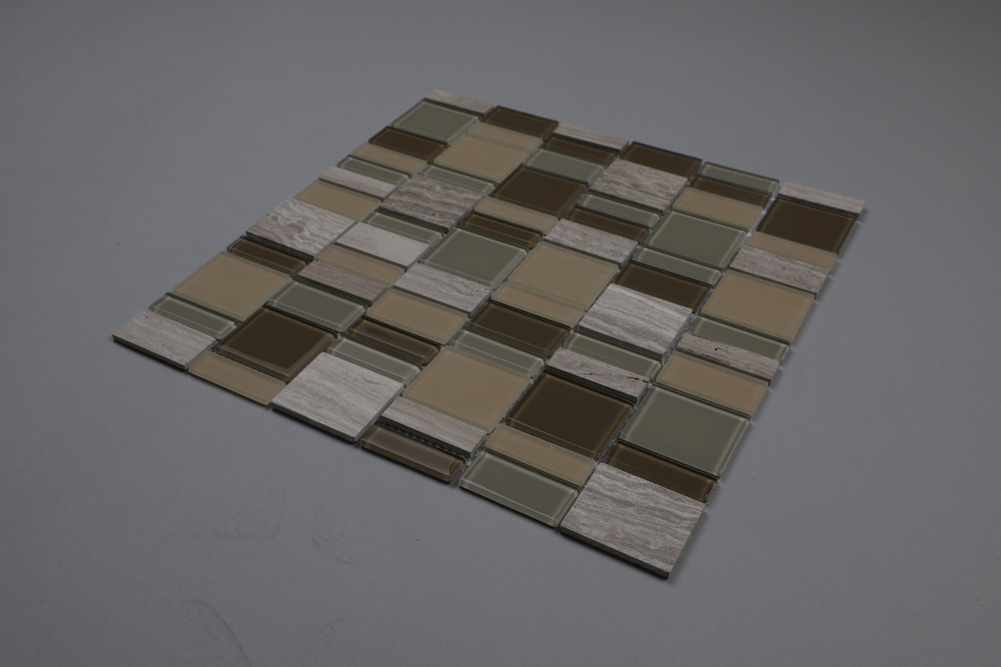 Mosaic Stone & Glass Blend - Rectangular, Milky Way, 300x300
