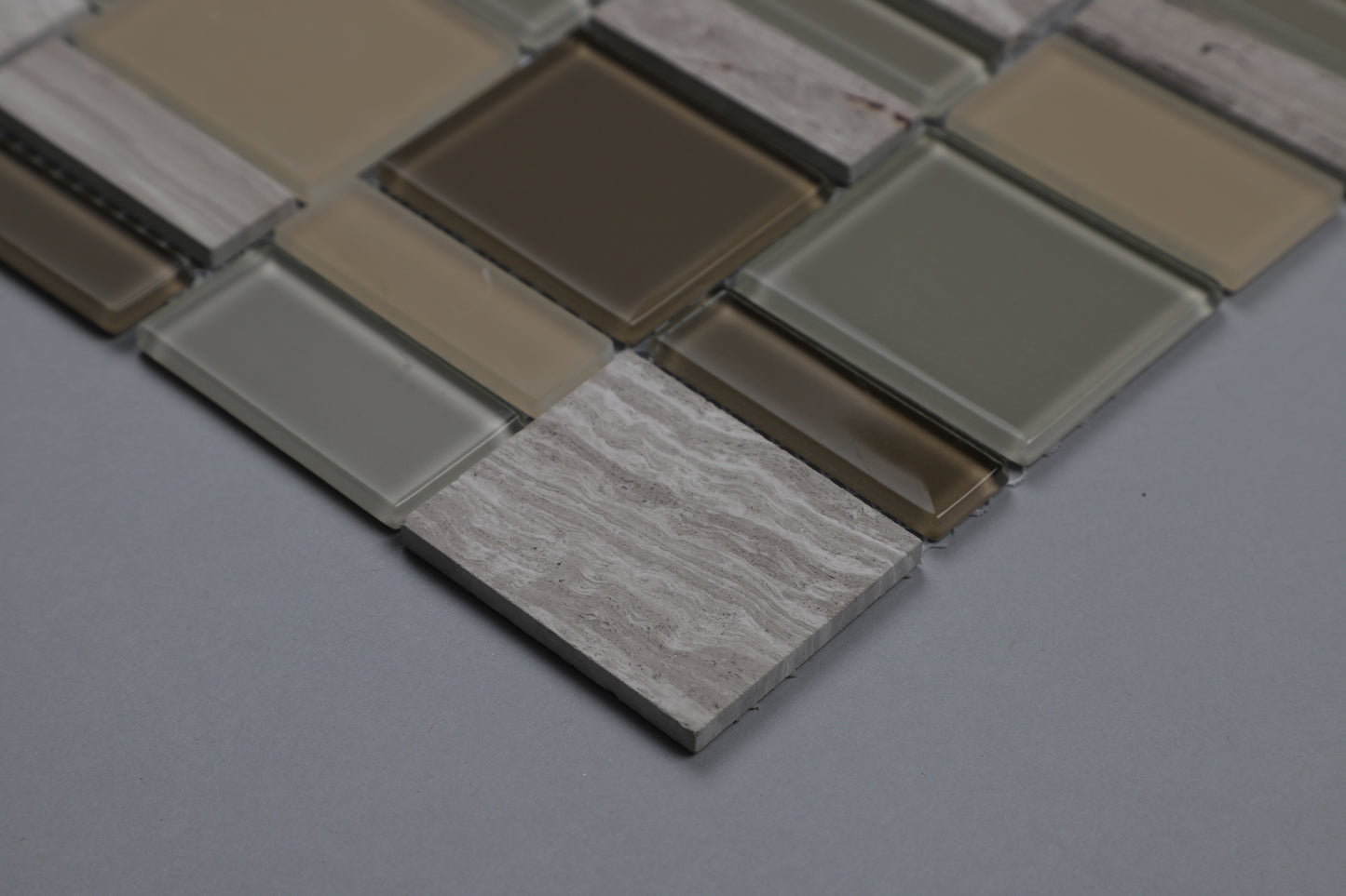 Mosaic Stone & Glass Blend - Rectangular, Milky Way, 300x300
