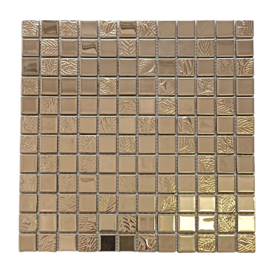 Mosaic Pool - Glass, Square, Moonlight Silver, 300x300 - 23mm