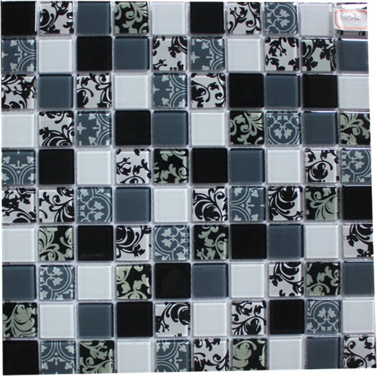 Mosaic Glass - Gloss, Square, Patchwork, 317x317 - 30mm