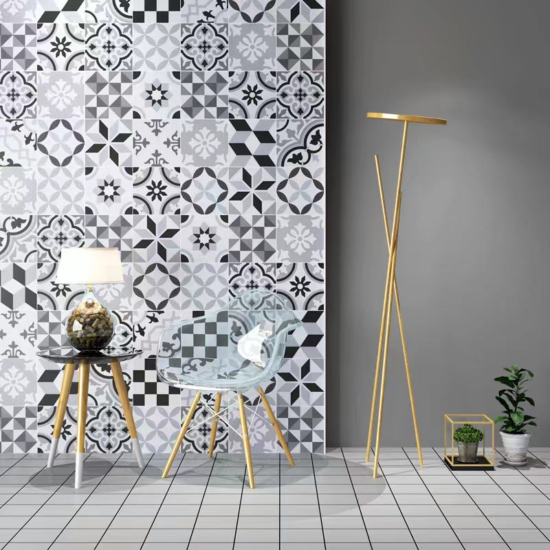Tile Deco - Monochrome, 13 Unique Tiles, 200x200mm (Box of 30, 1.2 SQM)