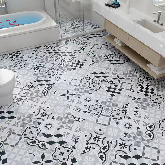 Tile Deco - Monochrome, 13 Unique Tiles, 200x200mm (Box of 30, 1.2 SQM)