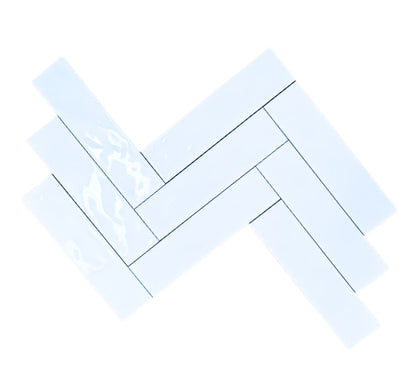 Tile Subway - Glazed, White, 300x75mm (Box of 44, 1 SQM)