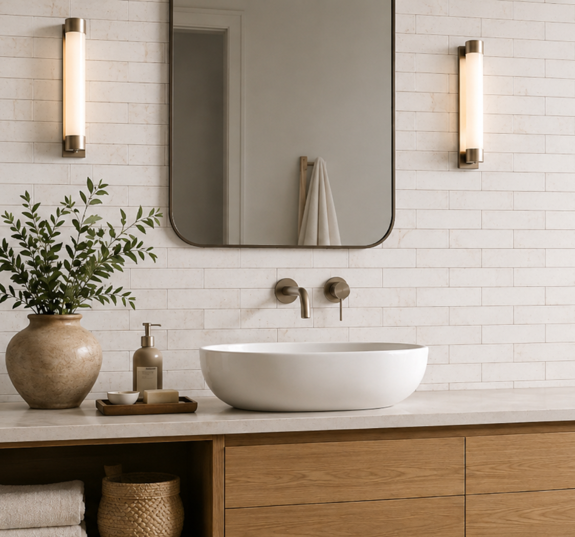 Tile Subway - Gloss, Horizon Mist, 300x75mm (Box of 44, 1.1 SQM)
