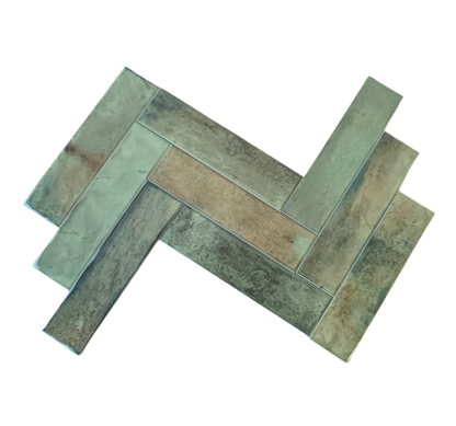 Tile Subway - Gloss, Horizon Olive, 300x75mm (Box of 44, 1.1 SQM)