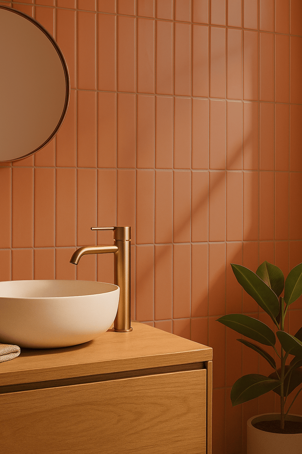 Tile Subway - Matt, Terracotta Pastel, 300x75mm (Box of 44, 1 SQM)