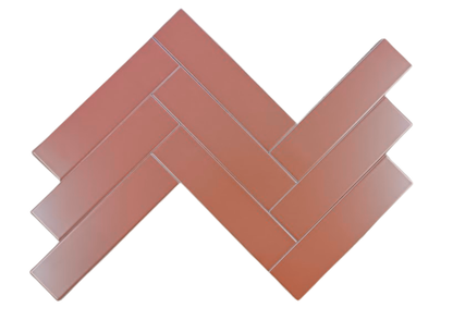 Tile Subway - Matt, Terracotta Pastel, 300x75mm (Box of 44, 1 SQM)