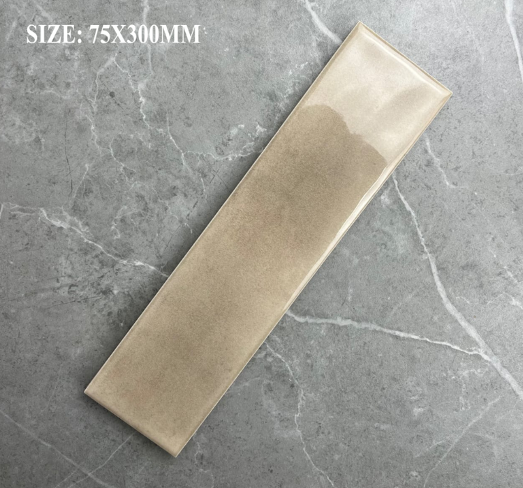 Tile Subway - Gloss, Latte, 300 - 75mm (Box of 50, 1.1 SQM)