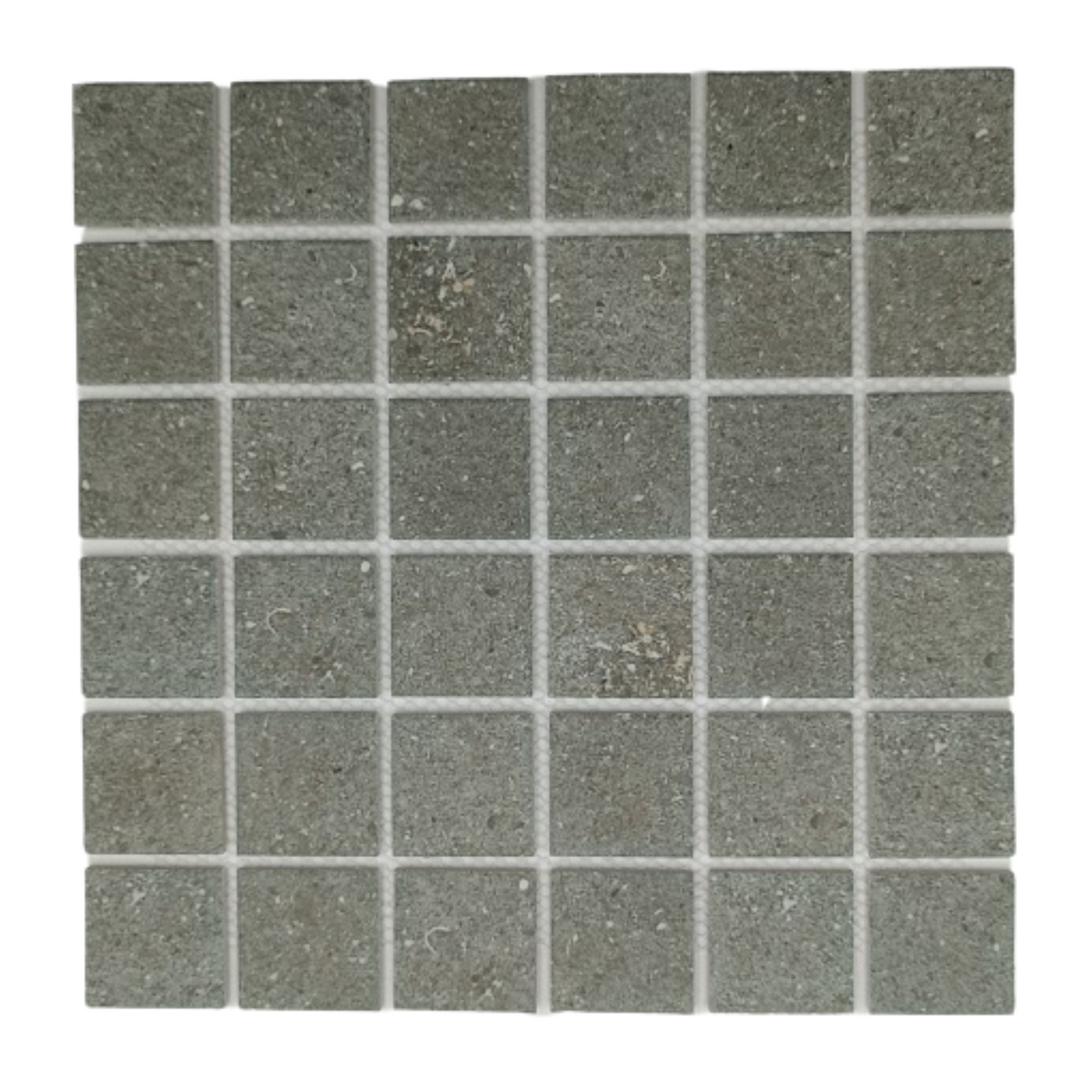 Mosaic Porcelain - Un-Glazed, Full Bodied Porcelain, Anti-Slip, Fossil Grey, 300x300mm - 45mm