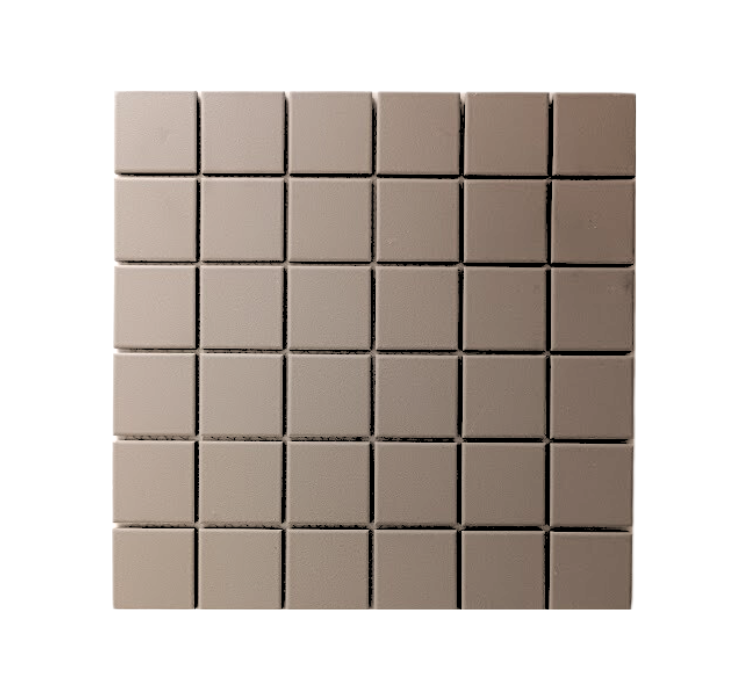 Mosaic Porcelain - Un-Glazed, Full Bodied Porcelain, Anti-Slip, Basalt Grey, 48mm