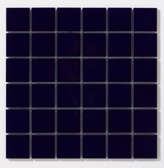 Mosaic Porcelain - Glazed, Square, Midnight Blue, Gloss, 300x300 - 48mm