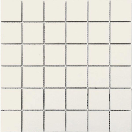 Mosaic Porcelain - Gloss, Square, White, Gloss, 300x300 - 48mm