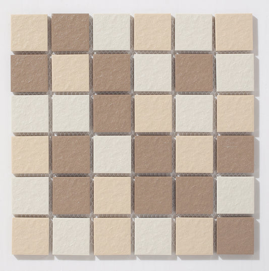 Mosaic Porcelain - Un-Glazed, Full Bodied Porcelain, Square, Addo, Matt, 300x300 - 45mm
