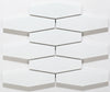 Mosaic Porcelain - Glazed, White Diamond, Gloss, 195mm