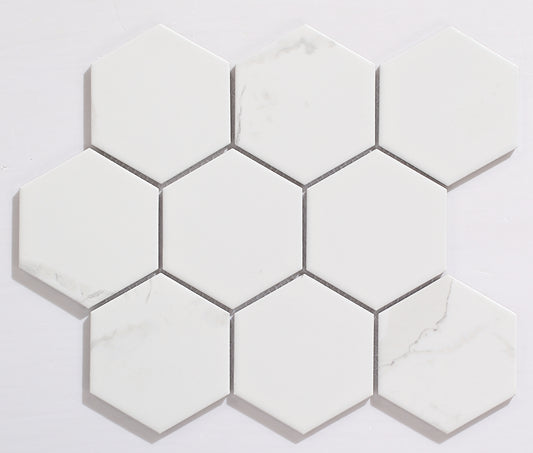 Mosaic Porcelain - HEX, Carrera, Matt, Large, 300x300 - 95mm