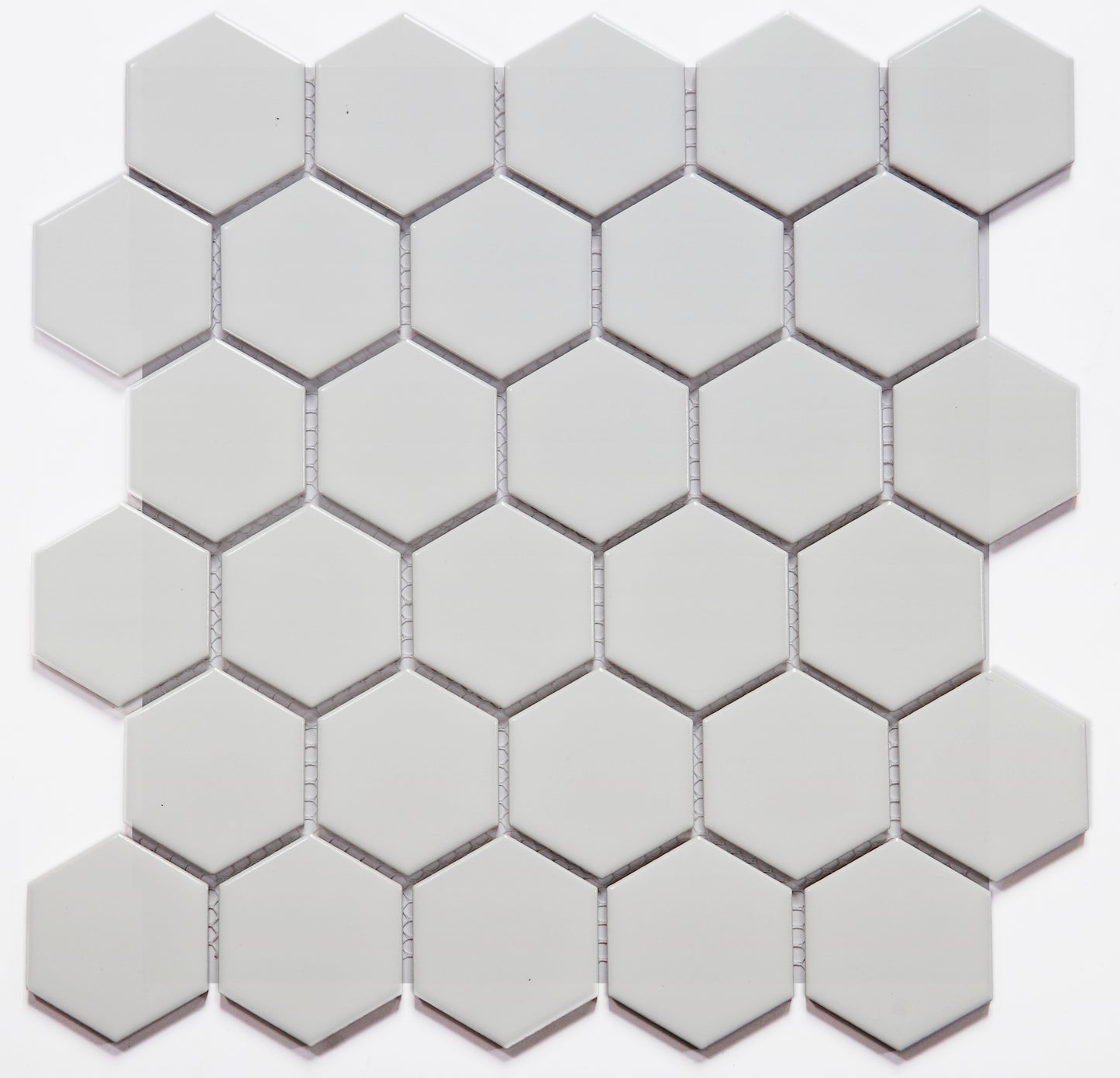 Mosaic Porcelain - HEX, White, Matt, Medium, 300x300 - 51mm
