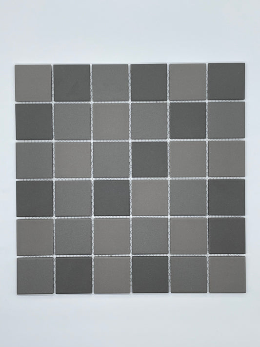 Mosaic Porcelain - Un-Glazed, Full Bodied Porcelain, Square, Inyati-Anti-Slip, 48mm