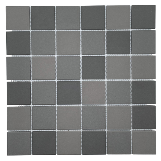 Mosaic Porcelain - Un-Glazed, Full Bodied Porcelain, Square, Inyati-Anti-Slip, 48mm