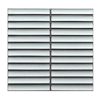 Mosaic Porcelain - Glazed, Finger Tile, Kit Kat, Speckled Frost, Gloss, 294x294mm