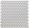 Mosaic Porcelain - Glazed, White Penny Round, Gloss, 300x300 - 19mm