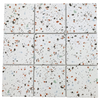 Mosaic Porcelain - Glazed, White Terazzo, 300x300mm - 97mm