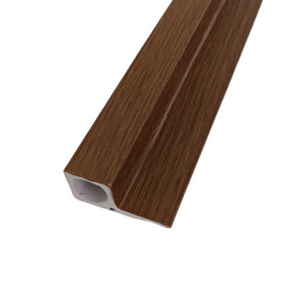 Wood Polymer Composite (WPC) End Strips - Walnut, 2700x46mm (Box of 6)