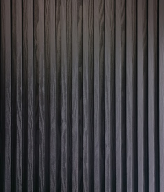 Wood Polymer Composite (WPC) Panels – Black Wood, 2700x165mm (Box of 14, 6.24m² per box)