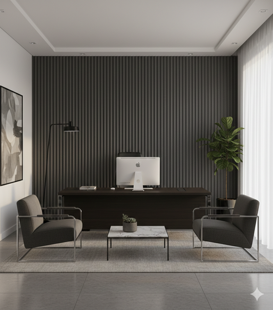 Wall Panel WPC - Projects Collection – Charcoal, 2400x165mm (Box of 14, 5.54m² per box)