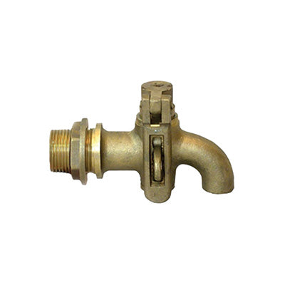 Tap for Tank, Lockable, Brass, 3/4"
