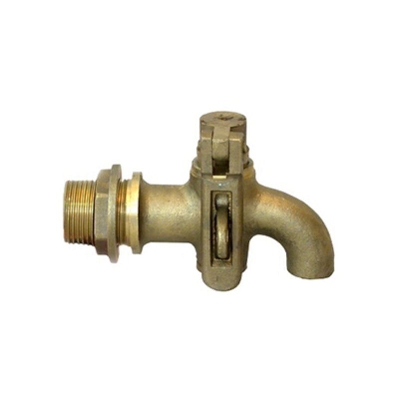Tap for Tank, Lockable, Brass, 3/4"