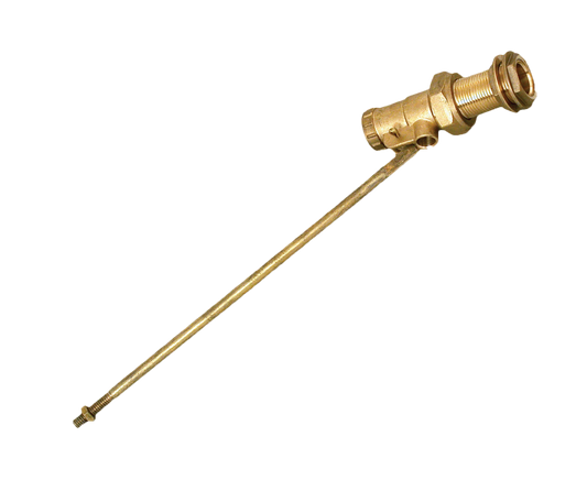 Toilet Mechanism - Fill Valve, Brass Inlet & Tail Piece, 1/2"