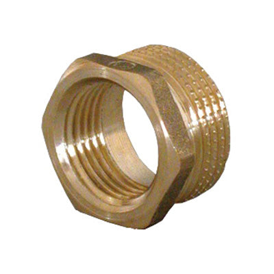 Bush Hex - Brass, 1/2"x3/8"