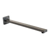 Shower Arm - Premium Range Rectangular Brushed Gun Metal Finish