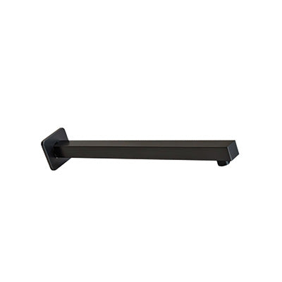 Shower Arm - Premium Range Square 400mm, Matt Black Finish