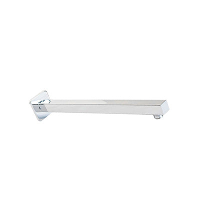 Shower Arm - Premium Range Square 400mm, Polished Chrome Finish