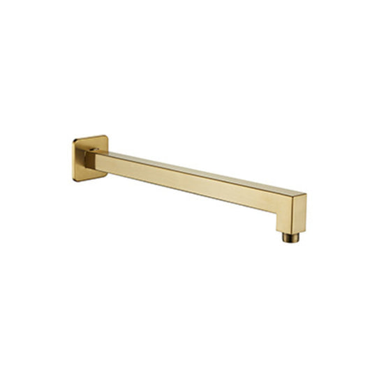 Shower Arm - Square Premium Range, Brushed Gold Finish