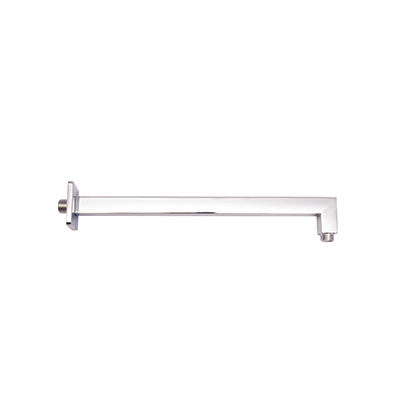 Shower Arm - Premium Range Square 400mm, Polished Chrome Finish