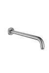 Shower Arm - Premium Range Square 400mm, Brushed Stainless Steel Finish