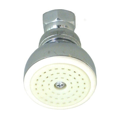 Shower Rose - Chrome & White Plastic